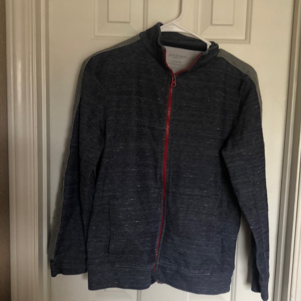 Blue zip up